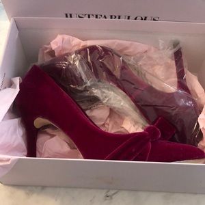 Fushia pumps, never worn in box